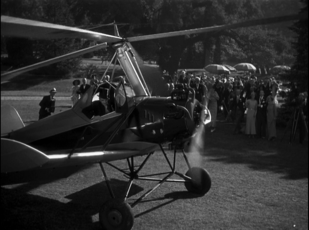An autogyro in It Happened One Night.