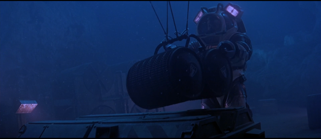 Underwater sequences were shot dry.