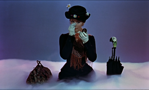 Mary Poppins sits on a cloud, wondering what DVNR has done to her film.