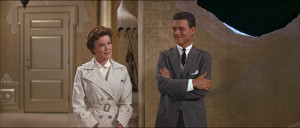 Some of the more obvious print damage in the iTunes version of Auntie Mame, only visible for a frame.