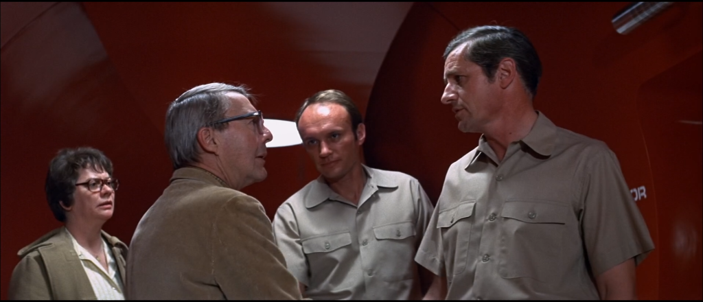 From The Andromeda Strain 1971. The A-team enter level one of the Wildfire Complex.