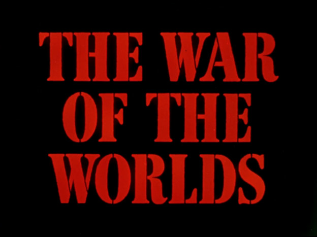 The War of the Worlds red title frame. From the 1953 version on iTunes in HD.